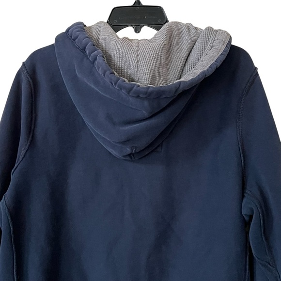 Abercrombie & Fitch vintage distressed logo zip up muscle hoodie sweatshirt Y2K - Picture 5 of 13